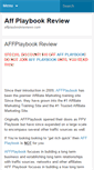 Mobile Screenshot of affplaybookreviews.com